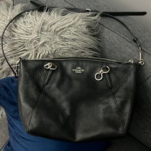 Black coach handbag